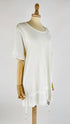 T-shirt lunga bianca