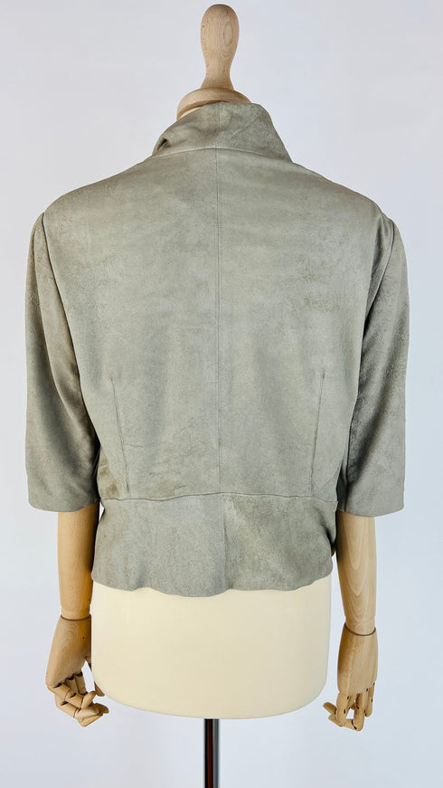 Bolero pelle lana