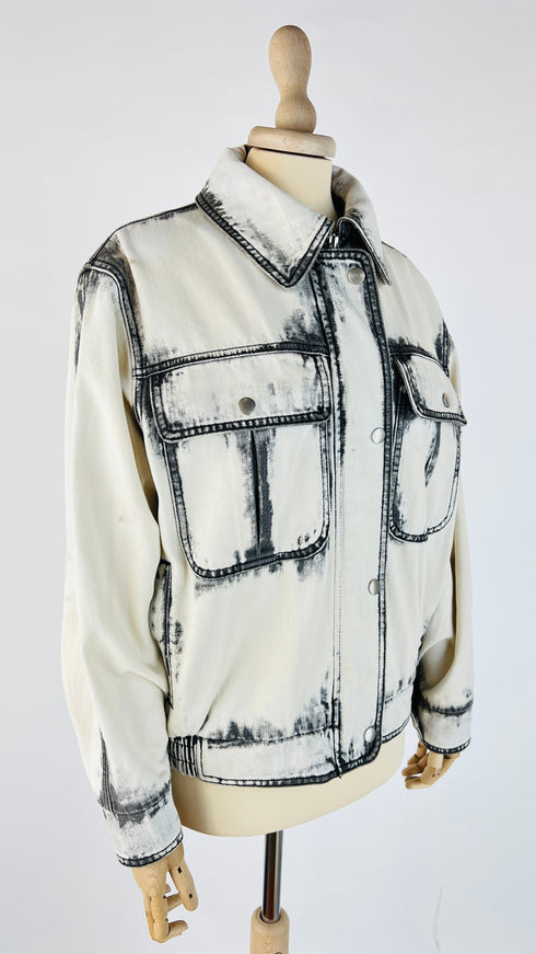 Giacca denim bleached