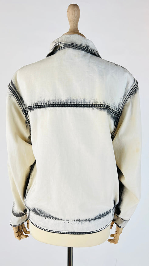 Giacca denim bleached