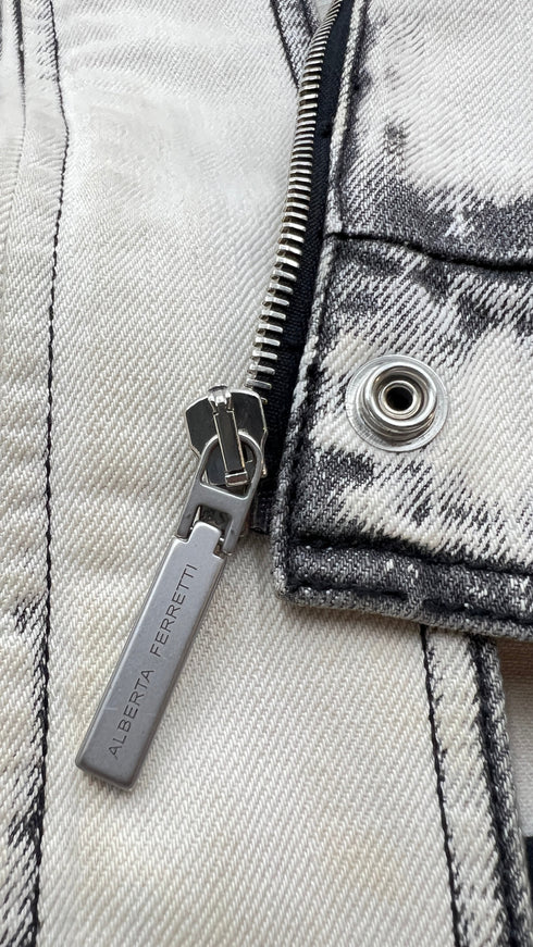 Giacca denim bleached