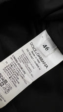 Abito midi broccato nero Dolce & Gabbana