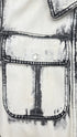Giacca denim bleached