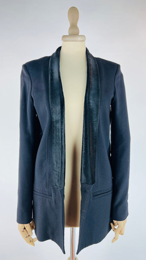 Blazer collo in cavallino