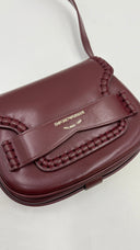 Borsa in ecopelle bordeaux Emporio Armani