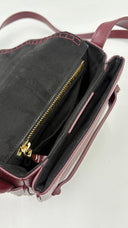Borsa in ecopelle bordeaux Emporio Armani