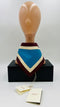 Foulard in pelle con cartellino