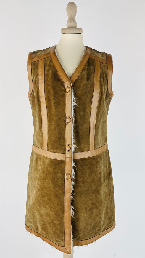 Gilet vintage suede