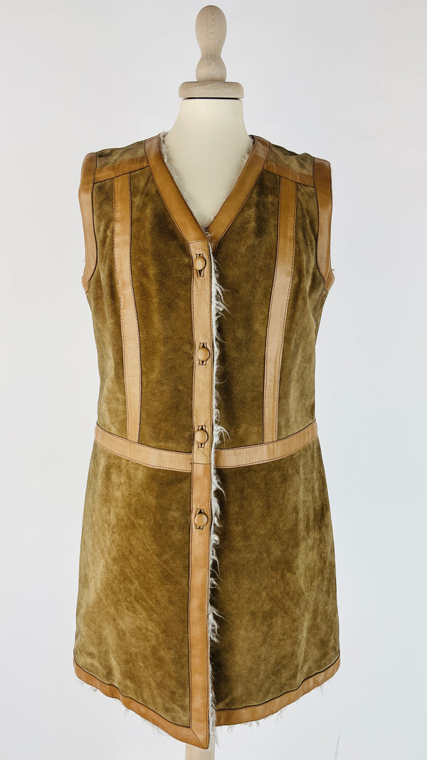 Gilet vintage suede