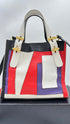 Borsa pelle patchwork