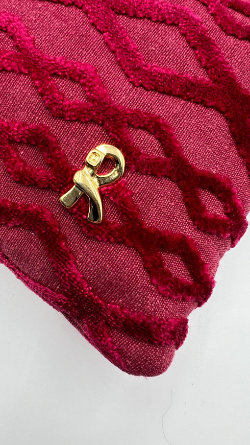 Borsa in tessuto a rombi