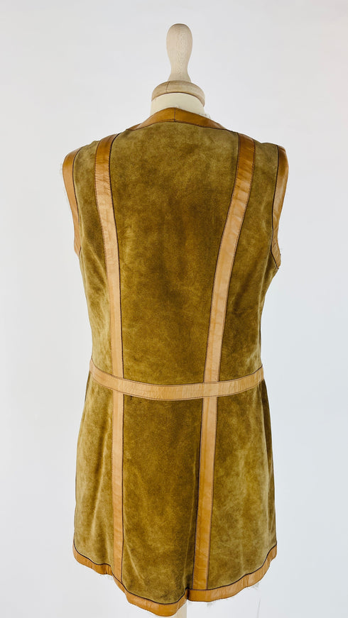 Gilet vintage suede