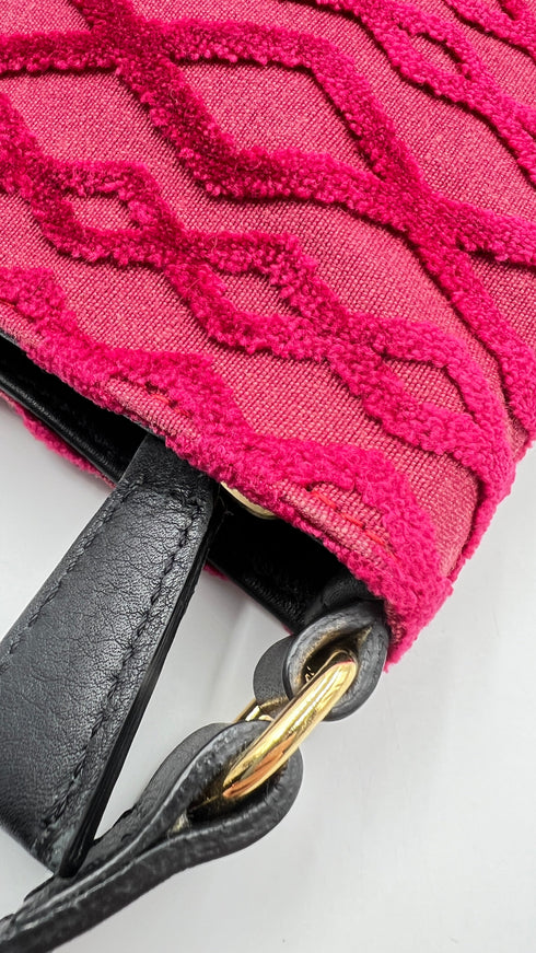 Borsa in tessuto a rombi