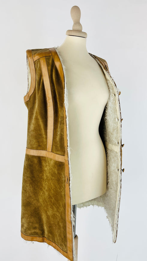 Gilet vintage suede