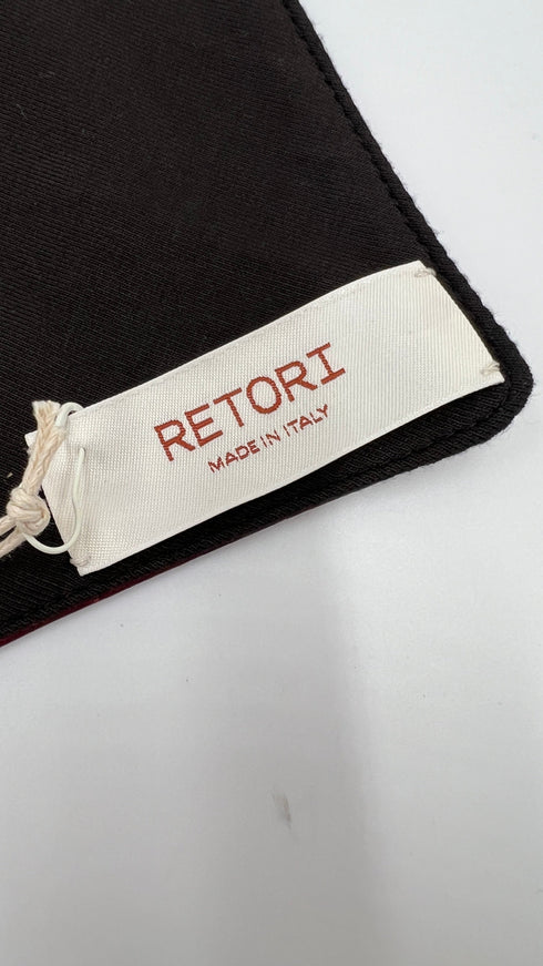 Foulard in pelle con cartellino