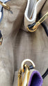 Borsa pelle patchwork