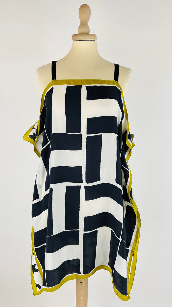 Top a foulard in seta