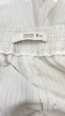 Shorts in seta a righe PRADA
