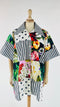Camicia oversize con stampa mista