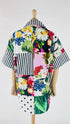 Camicia oversize con stampa mista