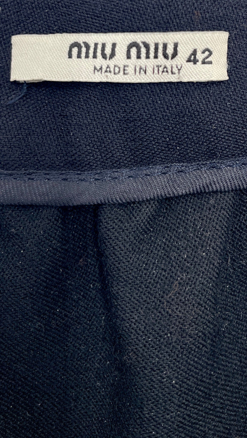 Gonna corta blu-navy