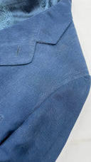 Giacca bluette in seta vintage GIANNI VERSACE