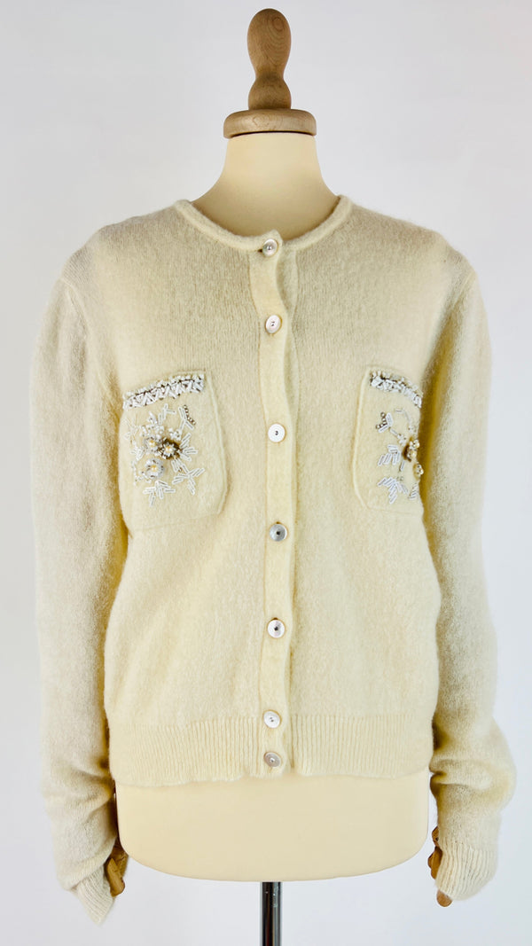 Cardigan vintage ricamato