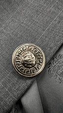 Giacca monopetto grigia vintage GIANNI VERSACE