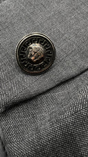 Giacca monopetto grigia vintage GIANNI VERSACE