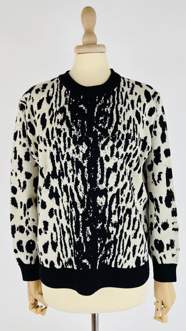 Maglione motivo maculato