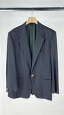 Completo vintage gessato blu GIANNI VERSACE couture