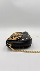 Borsetta animalier con piccole borchie Unsigned