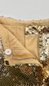 Pantaloni flared paillettes con cartellino