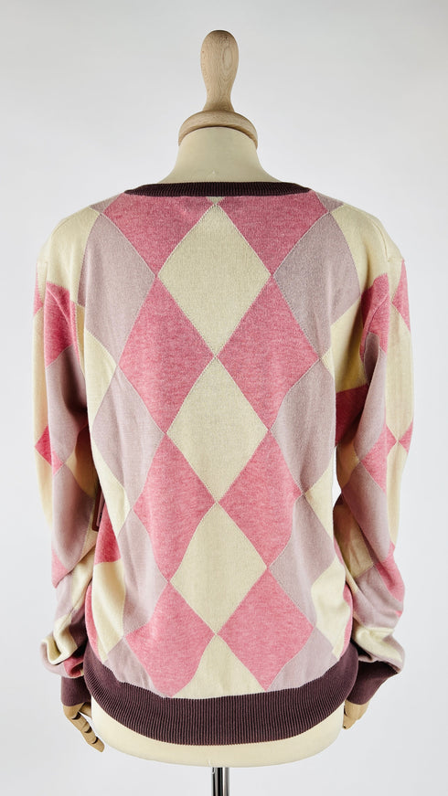 Maglia in cotone a rombi