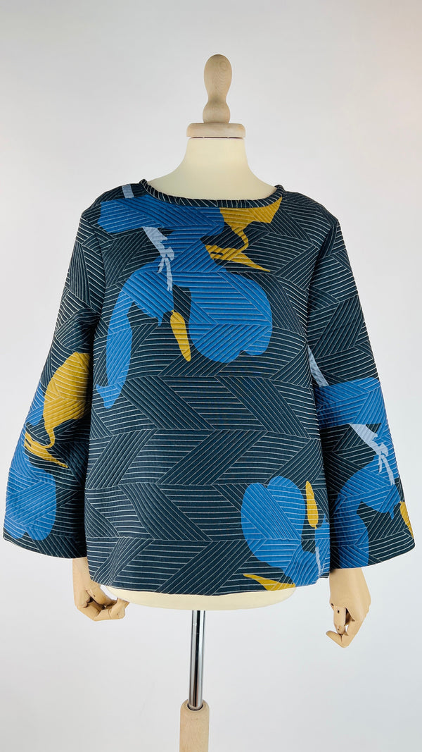 Maglia girocollo in tessuto