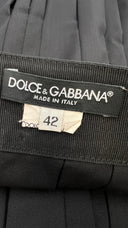 Gonna nera corta a pieghe Dolce & Gabbana