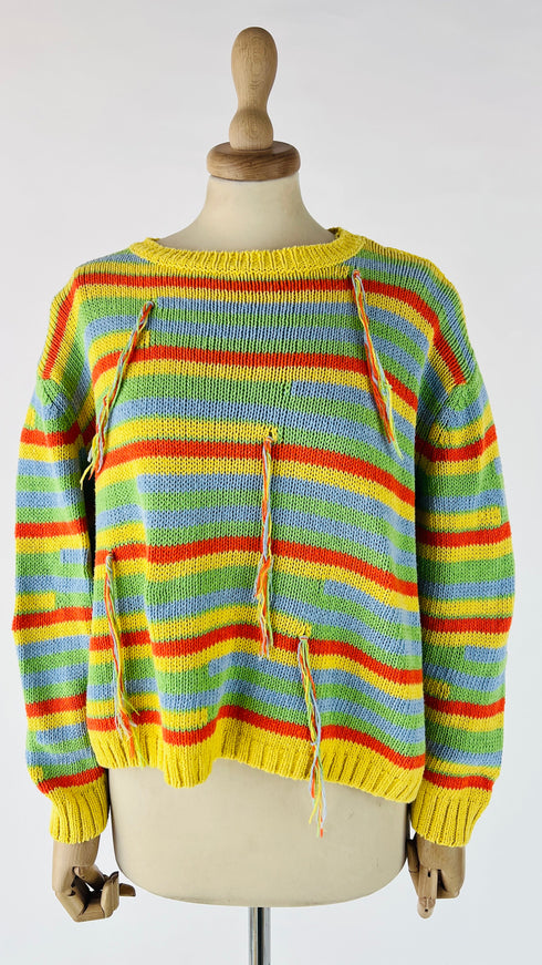 Maglia a righe multicolor