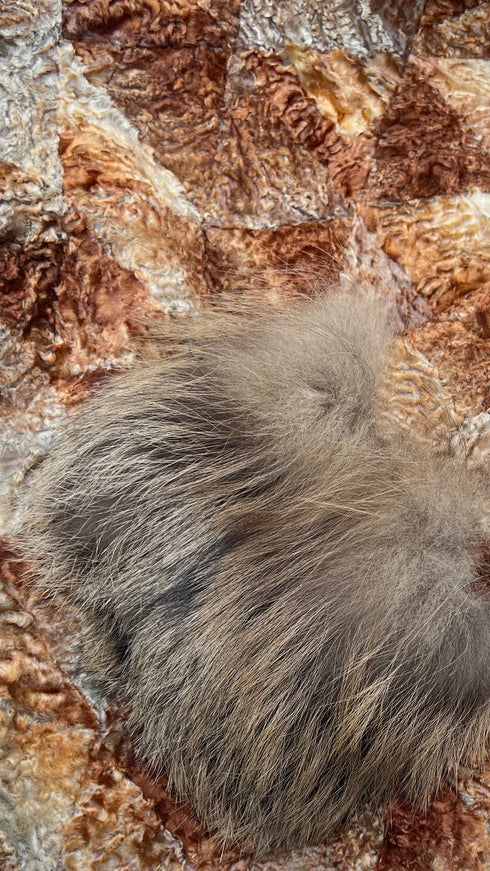 Giacca teddy con pelliccia