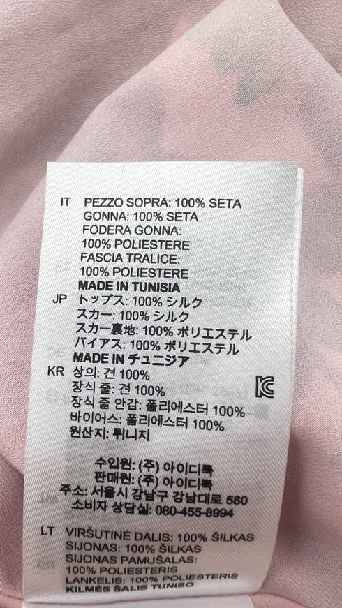Abito midi in seta a fiori