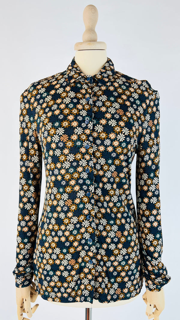 Camicia in jersey floreale
