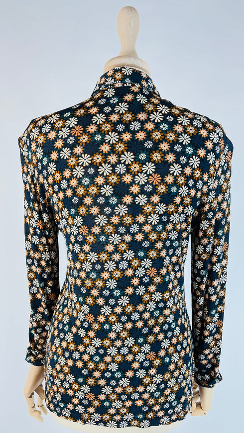 Camicia in jersey floreale