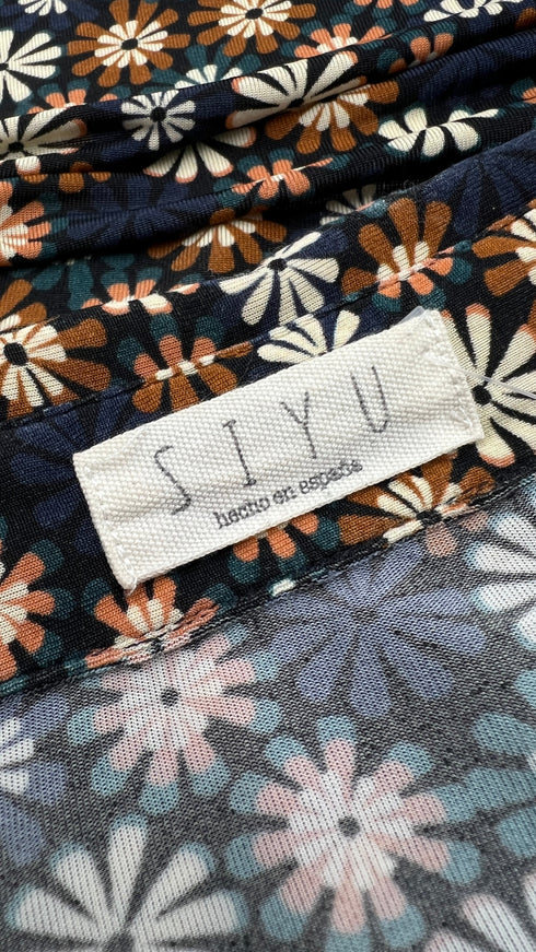 Camicia in jersey floreale