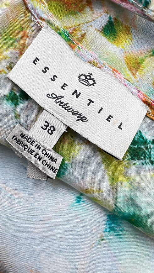 Abito lungo fiori pastello