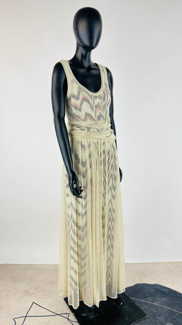 Abito lungo multi-layer