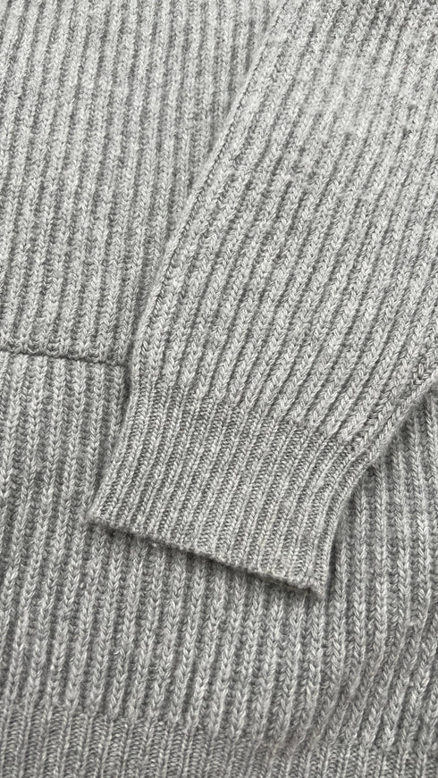 Abito corto in maglia coste