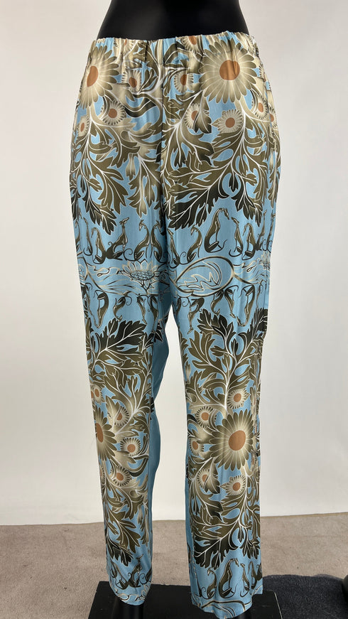 Completo azzurro stampato