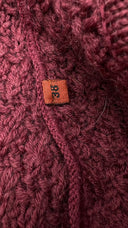 Cardigan in maglia con collo pelliccia MISSONI