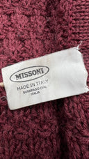 Cardigan in maglia con collo pelliccia MISSONI