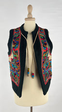 Gilet ricamato a fiori Unsigned