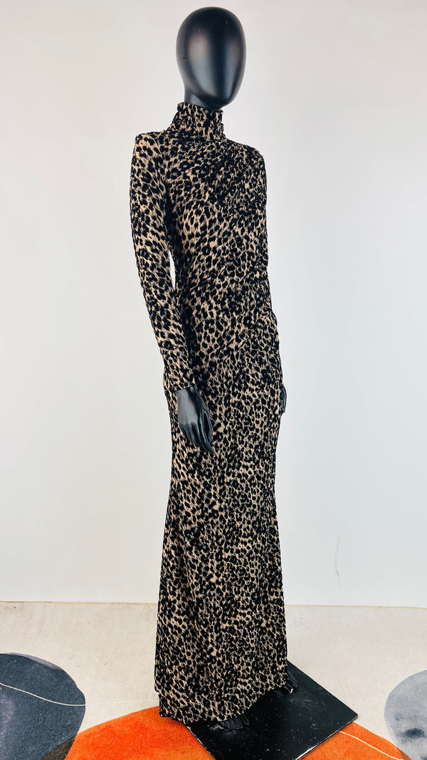 Abito lungo animalier
